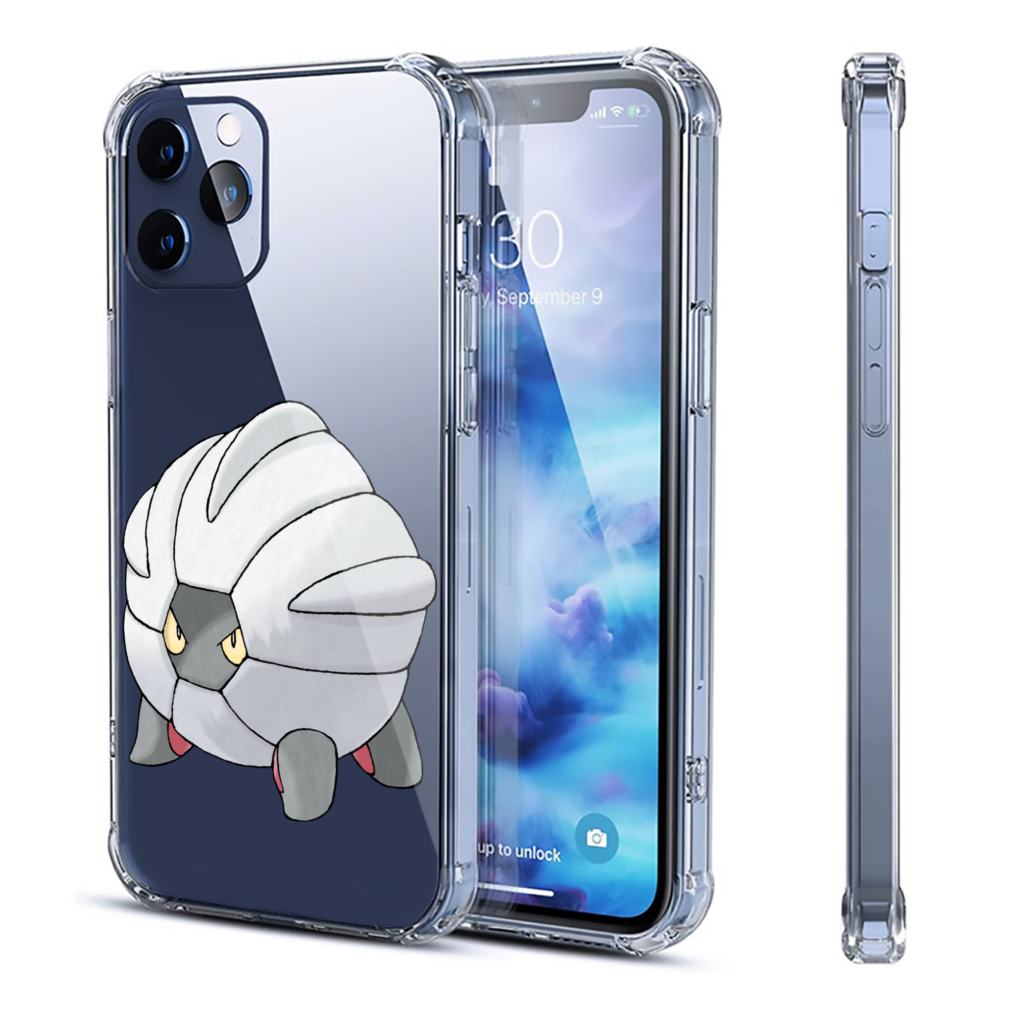 （画像用） ポケットモンスター Pokémon 【iPhone 12シリーズ対応】透明スマホケース（クリアソフトケース）